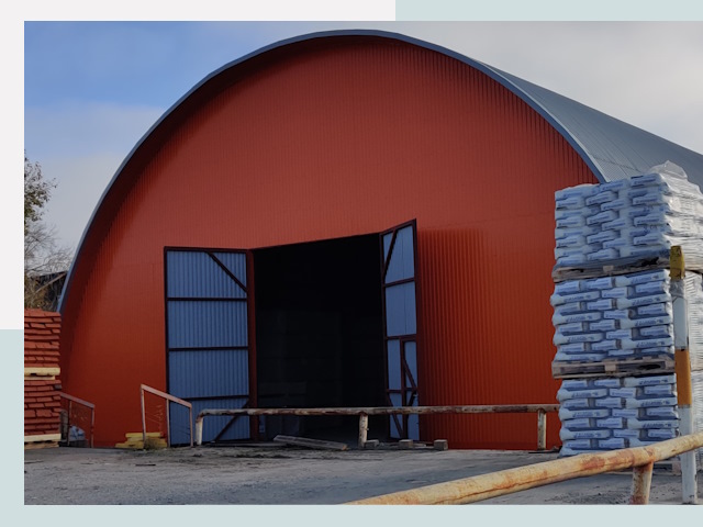 Полукруглые ангары по цене от 610 руб. в Михайловка