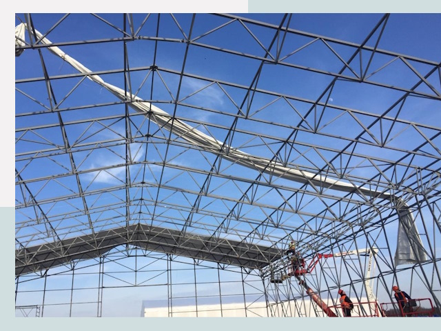 Шатровые ангары от 610 руб. в Михайловке и Волгоградской области