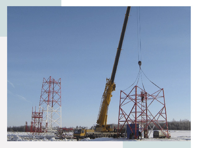 Монтаж вышек связи в Михайловке