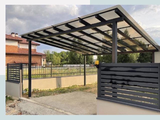 Металлические навесы в Михайловка от 610 руб. за м²