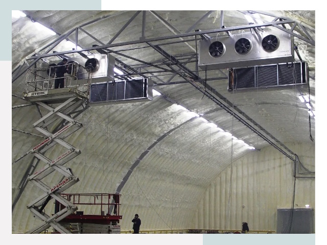 Оснащение ангаров в Михайловке