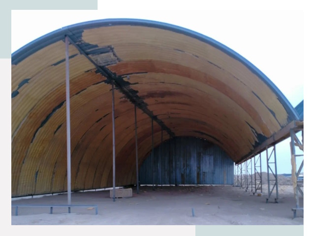 Реконструкция ангаров в Михайловке