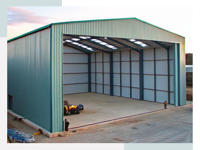 Строительство ангаров в Михайловке